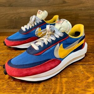 Nike LDWaffle x Sacai "Varsity Blue/Del Sol-Varsity Red"